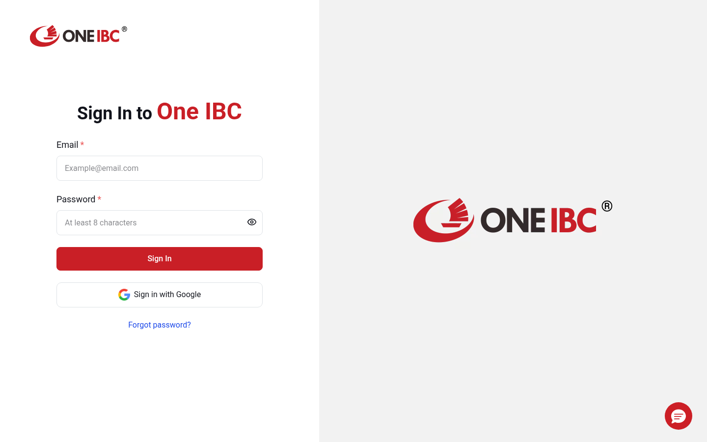 Giao diện One IBC Client Portal